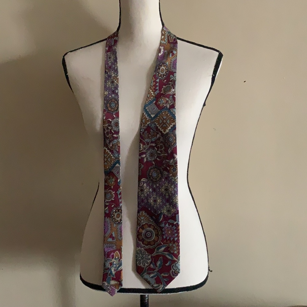Kenzo Paris Floral Silk Tie
